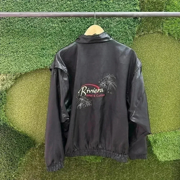 Vintage Riviera Satin Jacket Size XXL - Picture 2 of 6